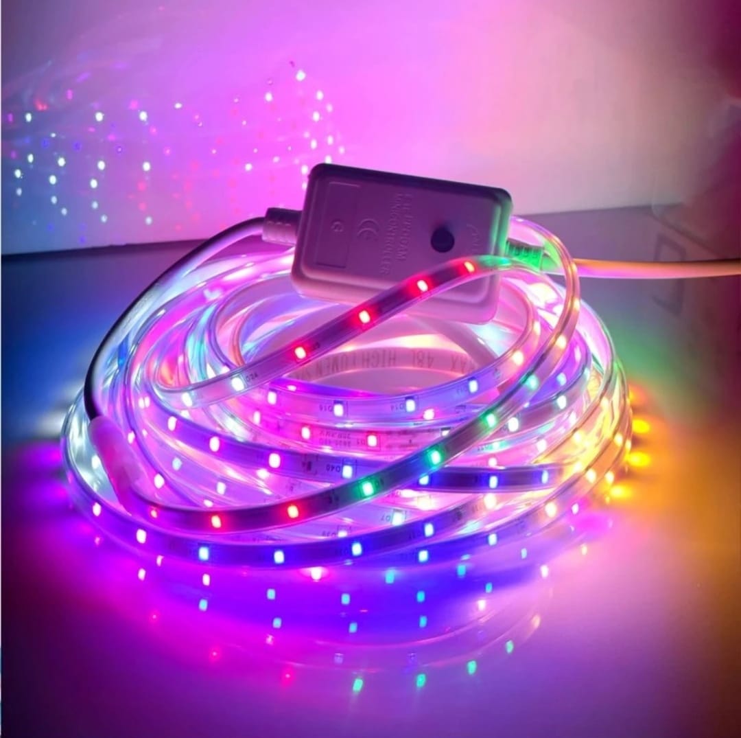Image of 33 Foot (10 Meter) Multicolor LED Rope Light – 1200 LEDs | Waterproof High Brightness Strip Light for Indoor & Outdoor Decoration