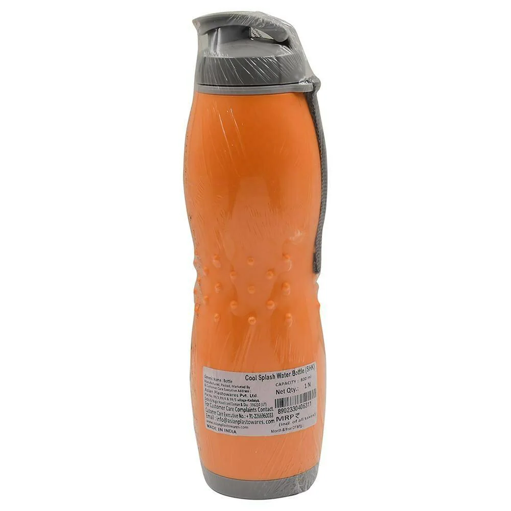 Image of Asian Assorted Plastic Cool Splash Water Bottle – 800 ml (Design/Colour May Vary)