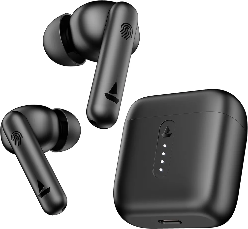 Image of boAt Airdopes 141/8 True Wireless Earbuds with 42Hrs Battery & ENx Tech – Bold Black