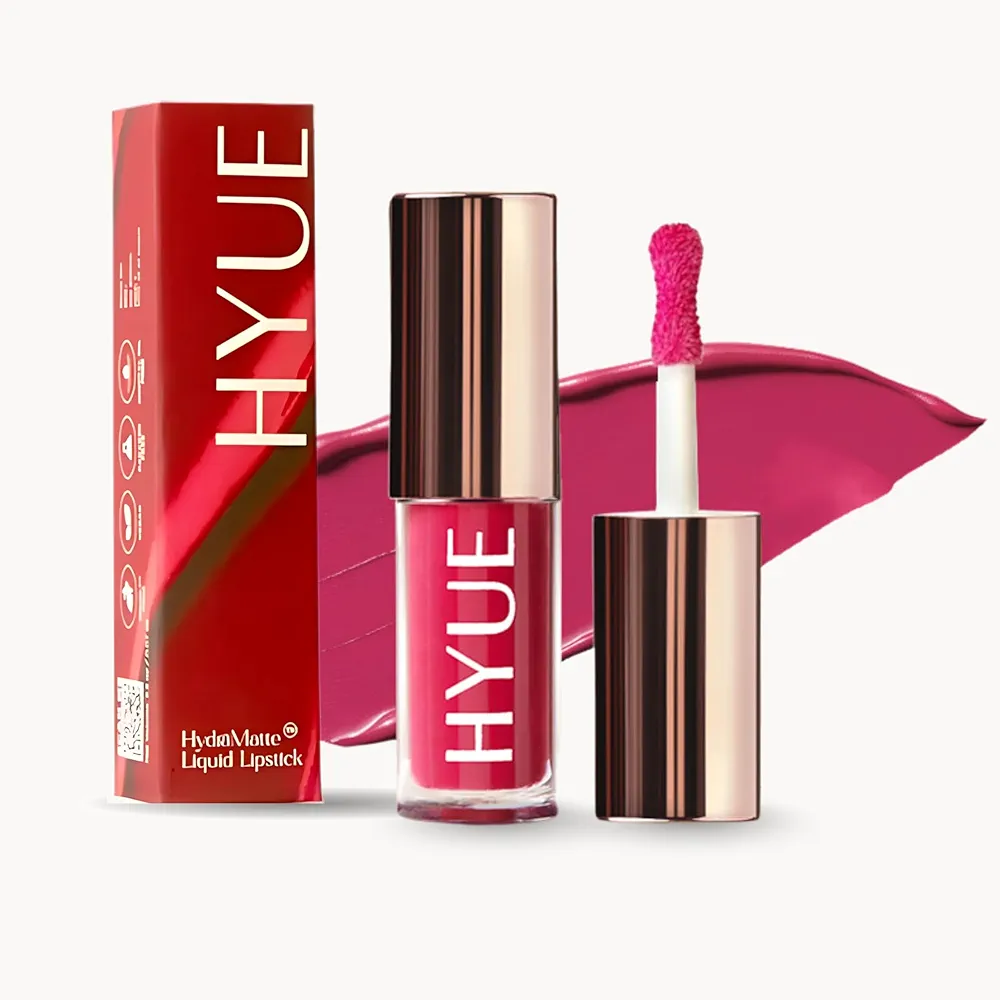Image of HYUE HydraMatte™ Liquid Lipstick | 2.2ml | Pink Ink Soft-Matte Long-Wear | Intense Color | With Jojoba, Almond & Gooseberry Extracts | Travel-Friendly | Precision Tip | 12 Bold Shades
