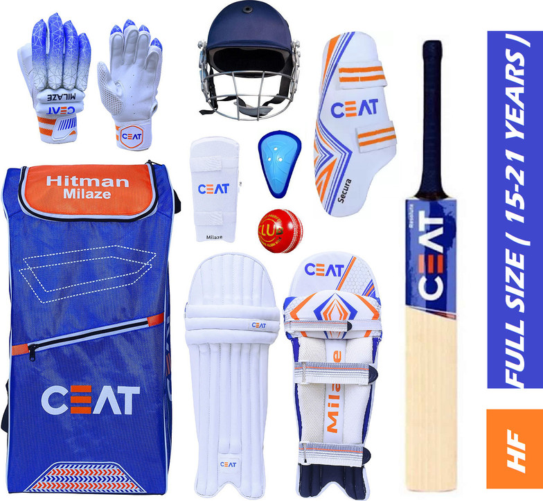 Image of HF Hitman Rohit Sharma Full Size Complete Cricket Kit (Ideal for Ages 15–21 Years)