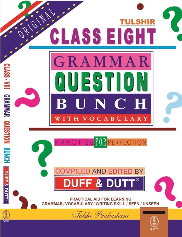 Image of DUFF & DUTT Grammar and Question Bunch for Class 8 | English Preparation Guide | Tulshi Prakashani