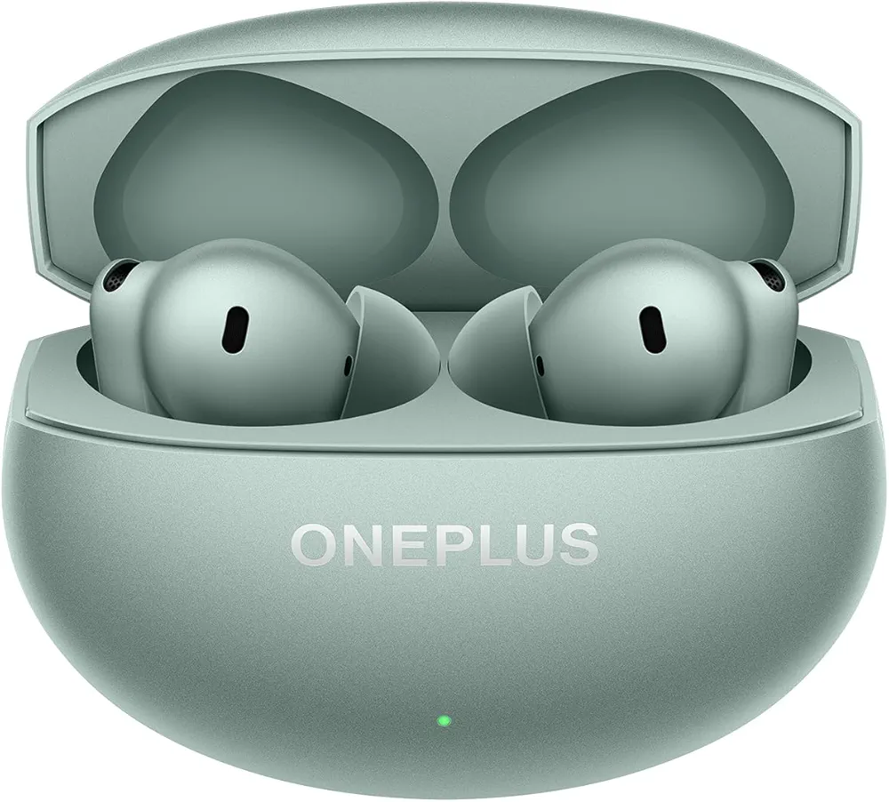 Image of 1st Copy Buds 4-Style True Wireless Earbuds with 55dB ANC, Dual Drivers & 45H Playback (Zen Green)