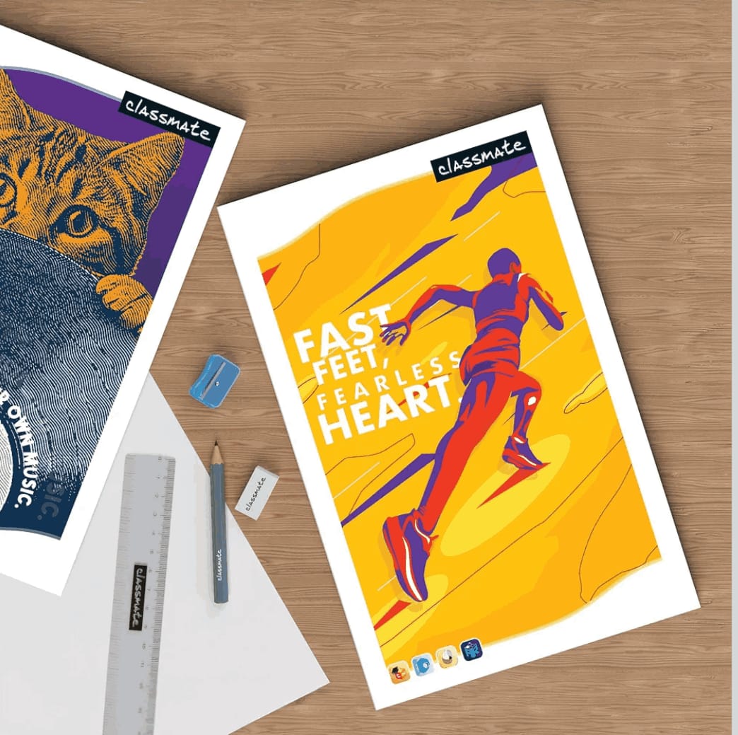 Classmate Long Exercise Book Pack of 4 | 320 Pages Each | Unruled | 33 × 21 cm | Premium Large Notebook Image 2
